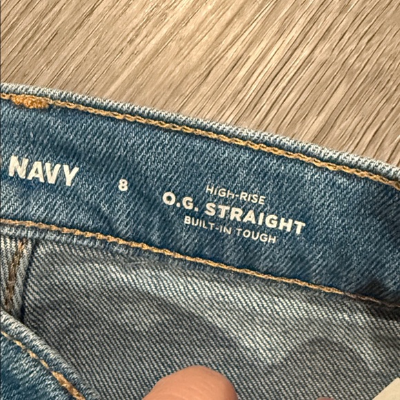 Old Navy Blue Denim Jeans for girls size 8 - Picture 4 of 6